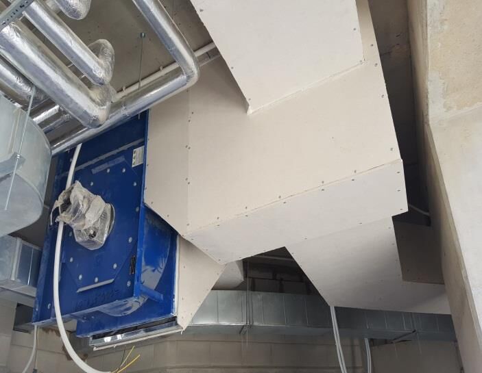 Air handling unit installation